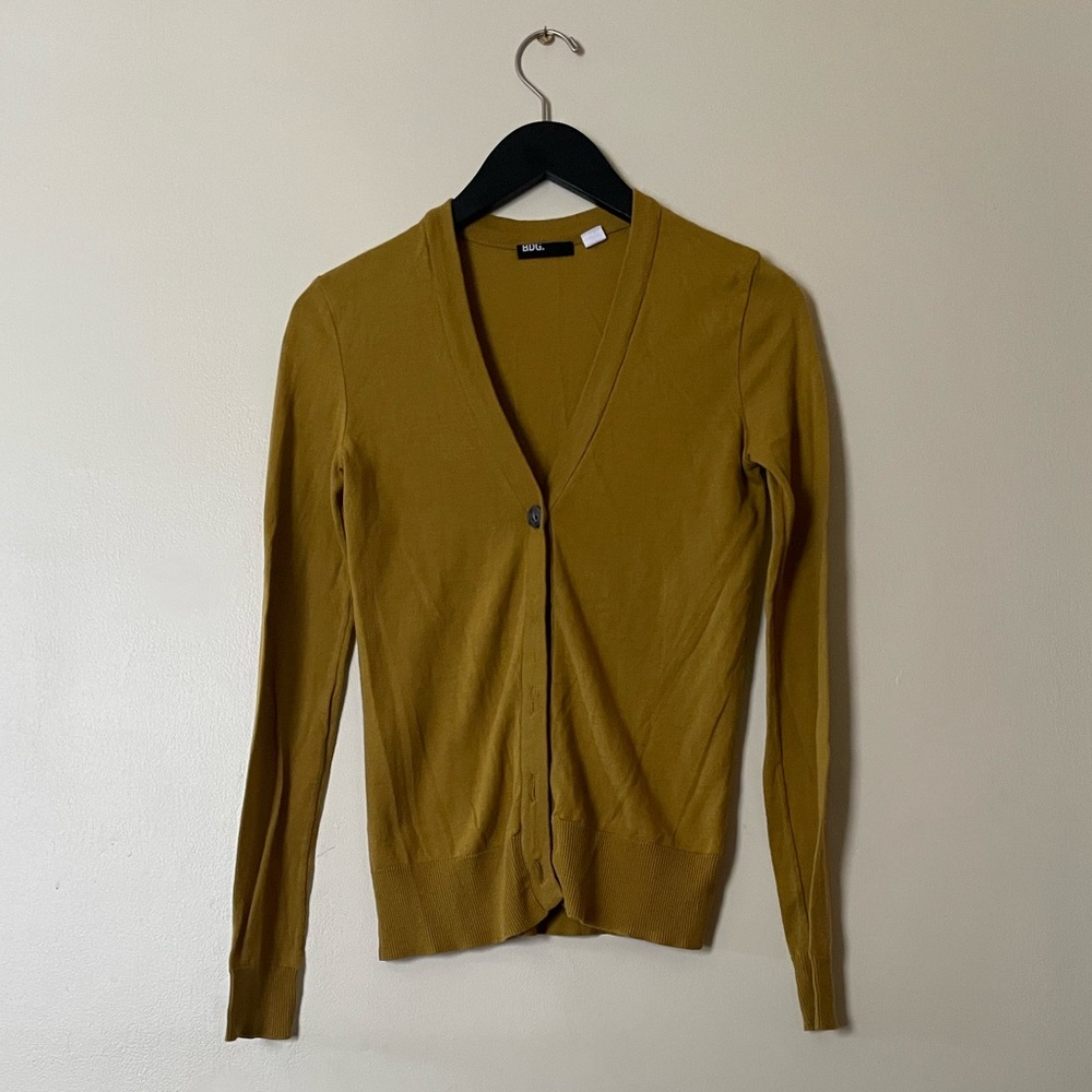 BDG (UO) Mustard Yellow Cardigan